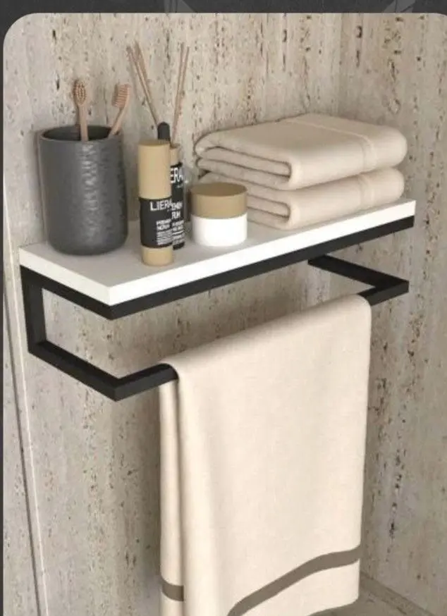 Repisa con Toallero para Baño